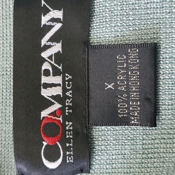 Ellen Tracy, blue/green button sweater. Size Xl.‎ Lightweight. Business - Picture 5 of 7